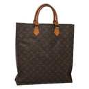 LOUIS VUITTON Monogram Sac Plat Hand Bag M51140 LV Auth 120123-1