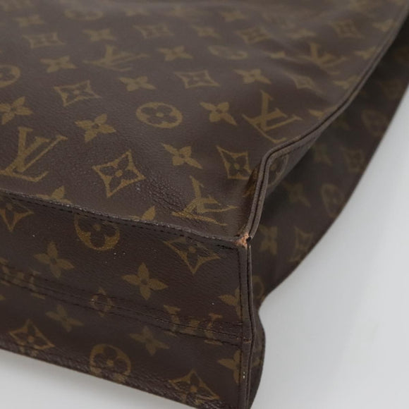 LOUIS VUITTON Monogram Sac Plat Hand Bag M51140 LV Auth 120123
