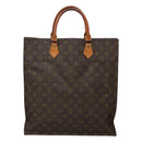 LOUIS VUITTON Monogram Sac Plat Hand Bag M51140 LV Auth 120123-13
