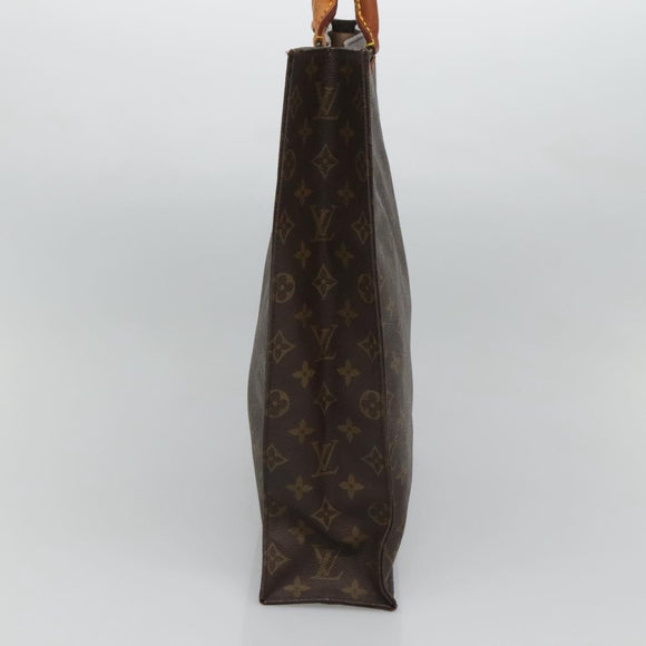 LOUIS VUITTON Monogram Sac Plat Hand Bag M51140 LV Auth 120123