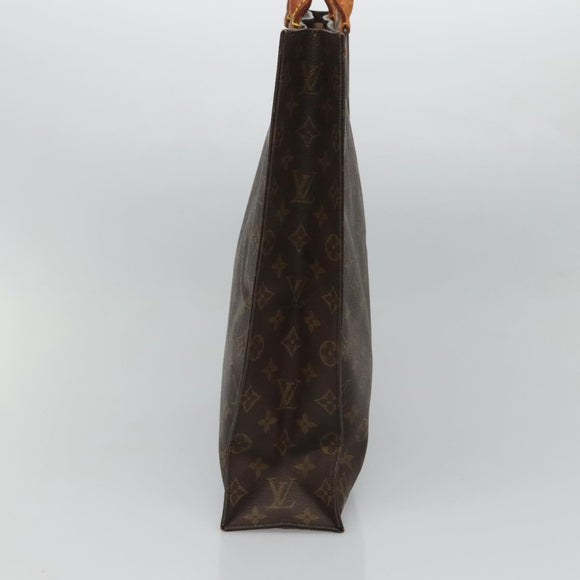 LOUIS VUITTON Monogram Sac Plat Hand Bag M51140 LV Auth 120123