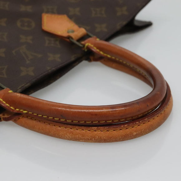LOUIS VUITTON Monogram Sac Plat Hand Bag M51140 LV Auth 120123