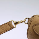 CELINE Shoulder Bag Suede Brown Gold Auth 120125-18