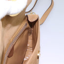 CELINE Shoulder Bag Suede Brown Gold Auth 120125-21