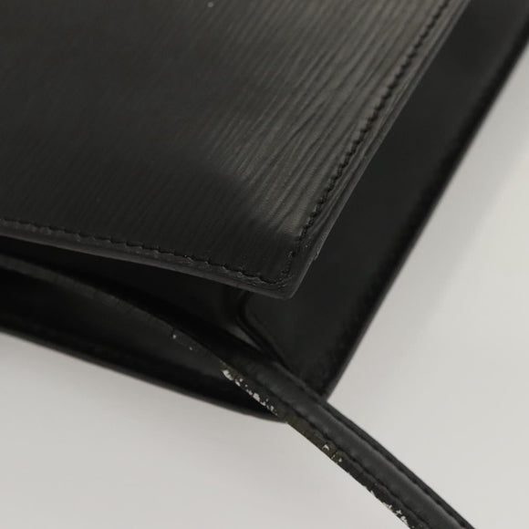 LOUIS VUITTON Epi Hublot Shoulder Bag Black Red M52557 LV Auth 120129