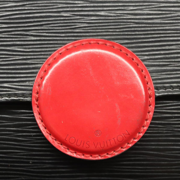 LOUIS VUITTON Epi Hublot Shoulder Bag Black Red M52557 LV Auth 120129