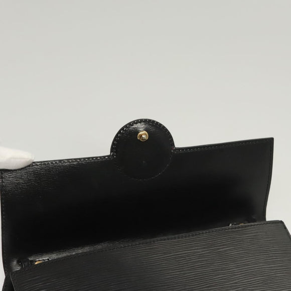 LOUIS VUITTON Epi Hublot Shoulder Bag Black Red M52557 LV Auth 120129