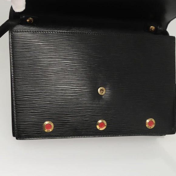 LOUIS VUITTON Epi Hublot Shoulder Bag Black Red M52557 LV Auth 120129