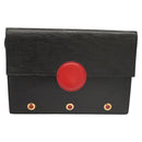 LOUIS VUITTON Epi Hublot Shoulder Bag Black Red M52557 LV Auth 120129-13