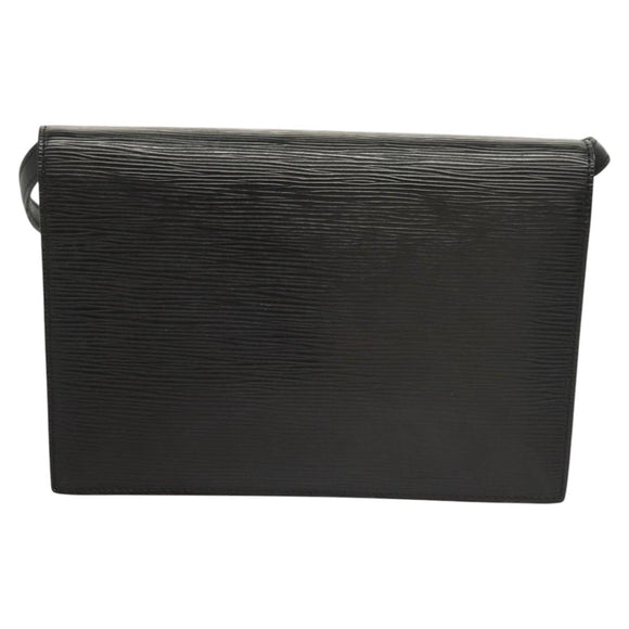 LOUIS VUITTON Epi Hublot Shoulder Bag Black Red M52557 LV Auth 120129