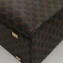 CELINE Macadam Canvas Hand Bag PVC Leather 2way Black Gold Auth 120130-14