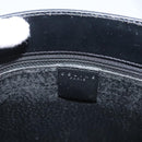 CELINE Macadam Canvas Hand Bag PVC Leather 2way Black Gold Auth 120130-17