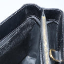 CELINE Macadam Canvas Hand Bag PVC Leather 2way Black Gold Auth 120130-18