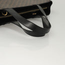 CELINE Macadam Canvas Hand Bag PVC Leather 2way Black Gold Auth 120130-7