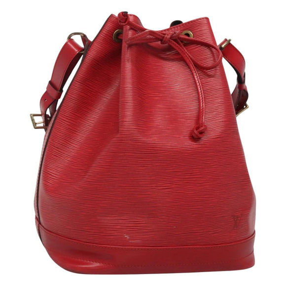 LOUIS VUITTON Epi Noe Shoulder Bag Red M44007 LV Auth 120135