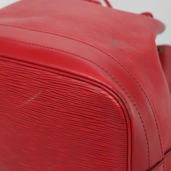 LOUIS VUITTON Epi Noe Shoulder Bag Red M44007 LV Auth 120135