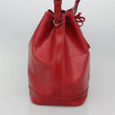LOUIS VUITTON Epi Noe Shoulder Bag Red M44007 LV Auth 120135-4