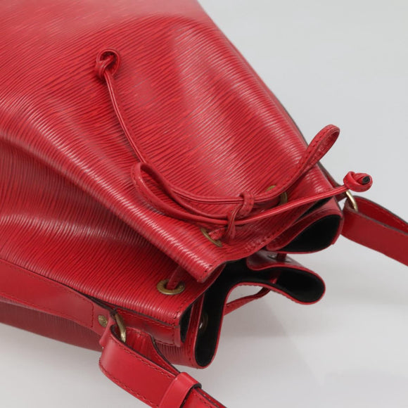 LOUIS VUITTON Epi Noe Shoulder Bag Red M44007 LV Auth 120135