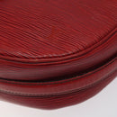 LOUIS VUITTON Epi Jeune Fille MM Shoulder Bag Red M52157 LV Auth 120142-14