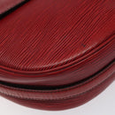 LOUIS VUITTON Epi Jeune Fille MM Shoulder Bag Red M52157 LV Auth 120142-15