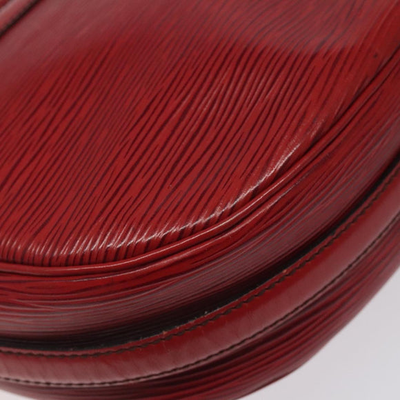 LOUIS VUITTON Epi Jeune Fille MM Shoulder Bag Red M52157 LV Auth 120142
