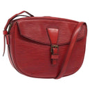 LOUIS VUITTON Epi Jeune Fille MM Shoulder Bag Red M52157 LV Auth 120142-1