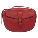LOUIS VUITTON Epi Jeune Fille MM Shoulder Bag Red M52157 LV Auth 120142-13