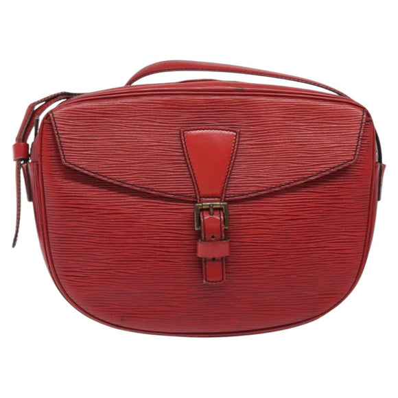 LOUIS VUITTON Epi Jeune Fille MM Shoulder Bag Red M52157 LV Auth 120142