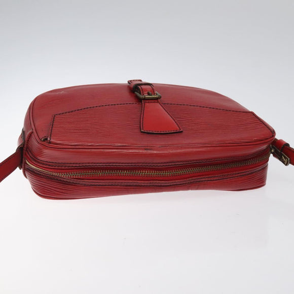 LOUIS VUITTON Epi Jeune Fille MM Shoulder Bag Red M52157 LV Auth 120142