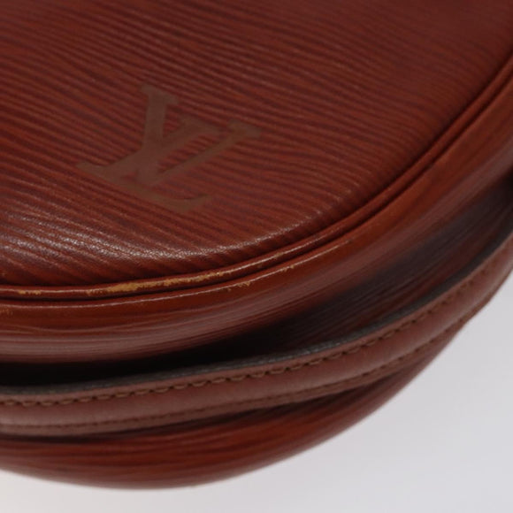 LOUIS VUITTON Epi Jeune FilleMM Shoulder Bag Brown M52153 LV Auth 120143