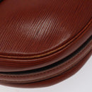 LOUIS VUITTON Epi Jeune FilleMM Shoulder Bag Brown M52153 LV Auth 120143-14