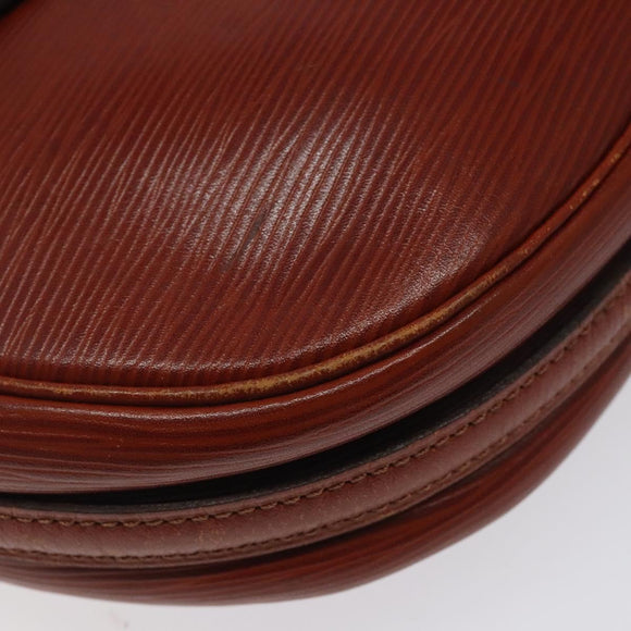 LOUIS VUITTON Epi Jeune FilleMM Shoulder Bag Brown M52153 LV Auth 120143