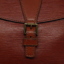 LOUIS VUITTON Epi Jeune FilleMM Shoulder Bag Brown M52153 LV Auth 120143-17