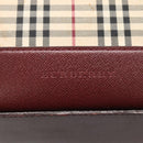 BURBERRY Nova Check Tote Bag Canvas Beige Gold Auth 120144-17