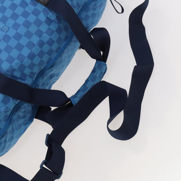 LOUIS VUITTON Damier Aventure Plat Ktical Bag Nylon Blue M97057 LV Auth 120148