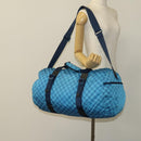 LOUIS VUITTON Damier Aventure Plat Ktical Bag Nylon Blue M97057 LV Auth 120148-22