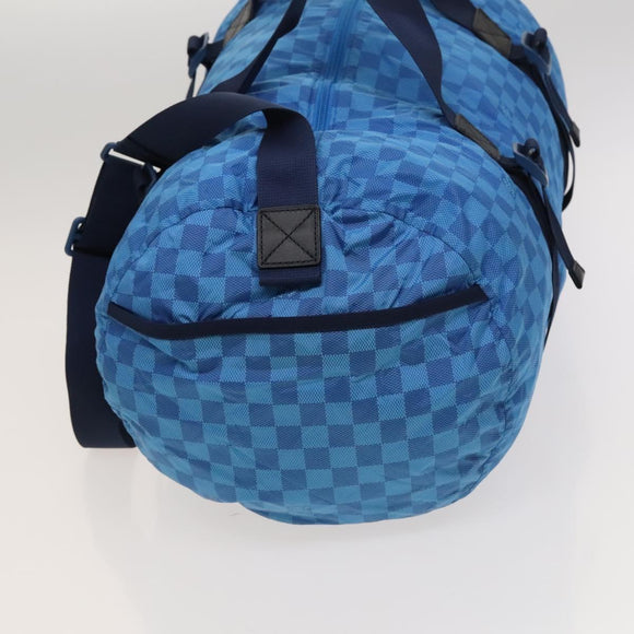 LOUIS VUITTON Damier Aventure Plat Ktical Bag Nylon Blue M97057 LV Auth 120148