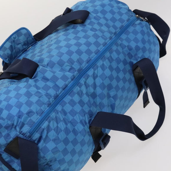 LOUIS VUITTON Damier Aventure Plat Ktical Bag Nylon Blue M97057 LV Auth 120148