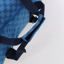 LOUIS VUITTON Damier Aventure Plat Ktical Bag Nylon Blue M97057 LV Auth 120148-7