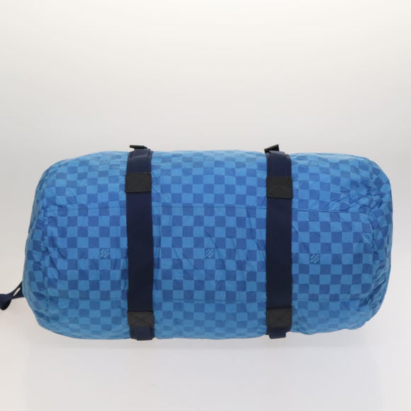 LOUIS VUITTON Damier Aventure Plat Ktical Bag Nylon Blue M97057 LV Auth 120148