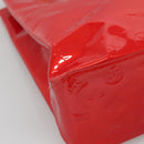 LOUIS VUITTON Monogram Vernis Reade MM Hand Bag Red Rouge M91086 LV Auth 120159-15