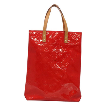 LOUIS VUITTON Monogram Vernis Reade MM Hand Bag Red Rouge M91086 LV Auth 120159 - 0