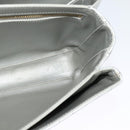 CELINE Chain Shoulder Bag Leather Silver Black gold Auth 120162-19