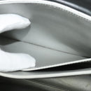 CELINE Chain Shoulder Bag Leather Silver Black gold Auth 120162-22