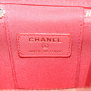 CHANEL Chain Shoulder Bag Straw Beige Gold CC Auth 120168AM-24