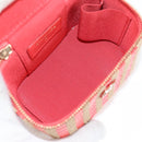 CHANEL Chain Shoulder Bag Straw Beige Gold CC Auth 120168AM-9