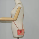 CHANEL Chain Shoulder Bag Straw Beige Gold CC Auth 120168AM-27