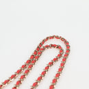 CHANEL Chain Shoulder Bag Straw Beige Gold CC Auth 120168AM-14