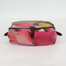 CHANEL Embroidery Shoulder Bag Suede Pink CC Auth 120175AM-5