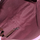 CHANEL Embroidery Shoulder Bag Suede Pink CC Auth 120175AM-11